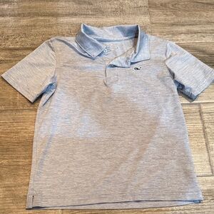 Vineyard Vines Kids Light Gray Polo Shirt